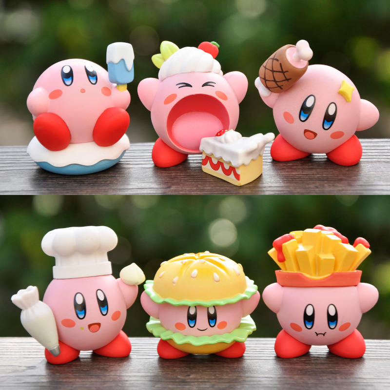 Hàng Mới Về Mới Mô Hình Búp Bê Kirby Star 6 Kirby Bằng PVC