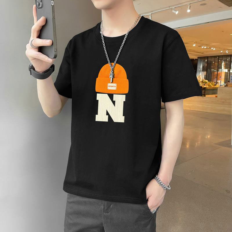 Áo Thun Tay Ngắn Cổ Tròn Dáng Rộng In Họa Tiết Thời Trang Mùa Hè Cho Nam