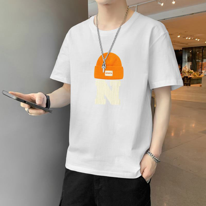 Áo Thun Tay Ngắn Cổ Tròn Dáng Rộng In Họa Tiết Thời Trang Mùa Hè Cho Nam