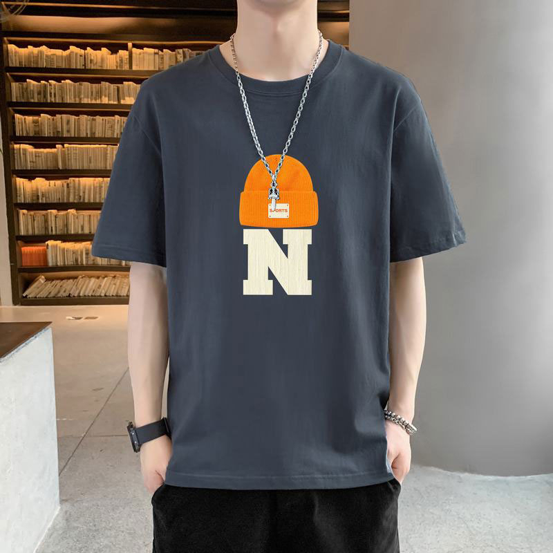 Áo Thun Tay Ngắn Cổ Tròn Dáng Rộng In Họa Tiết Thời Trang Mùa Hè Cho Nam