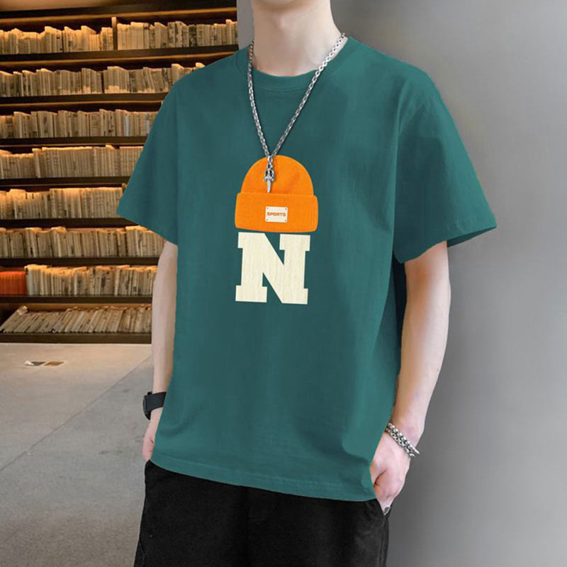 Áo Thun Tay Ngắn Cổ Tròn Dáng Rộng In Họa Tiết Thời Trang Mùa Hè Cho Nam