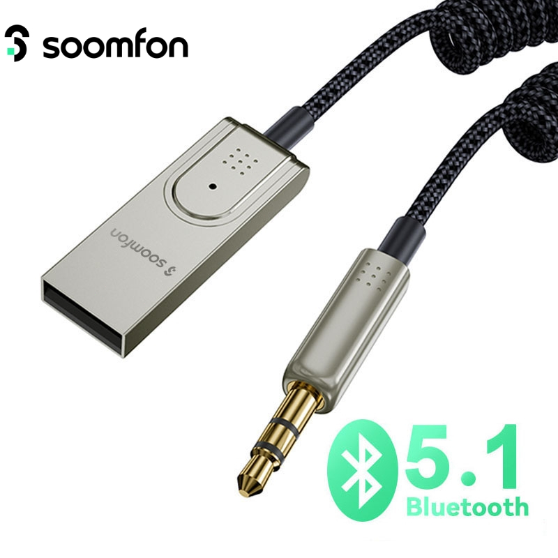 Thiết Bị Nhận Tín Hiệu Âm Thanh bộ thu phát Bluetooth 5.1 Aux Sang USB 3.5mm Cho Loa / Nhà Ở / Xe Hơi