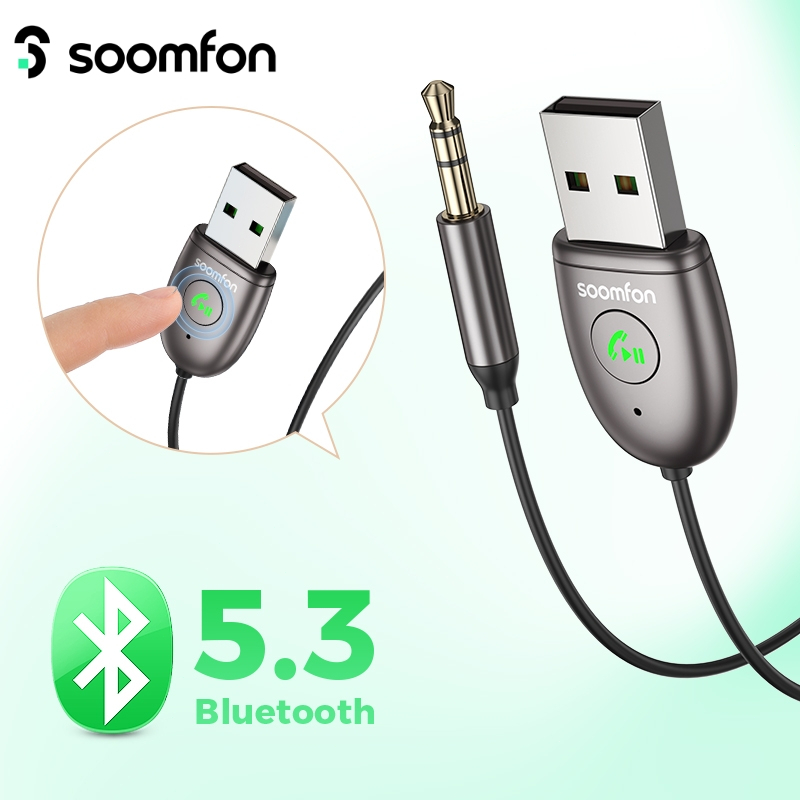 Thiết Bị Nhận Tín Hiệu bộ thu phát Bluetooth 5.3 USB 3.5mm Đa Năng Cho Loa Âm Thanh Xe Hơi