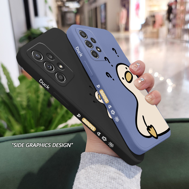 Ốp Điện Thoại Hình Vịt Cho Samsung Galaxy A72 A52 A52S A42 A32 4G 5G