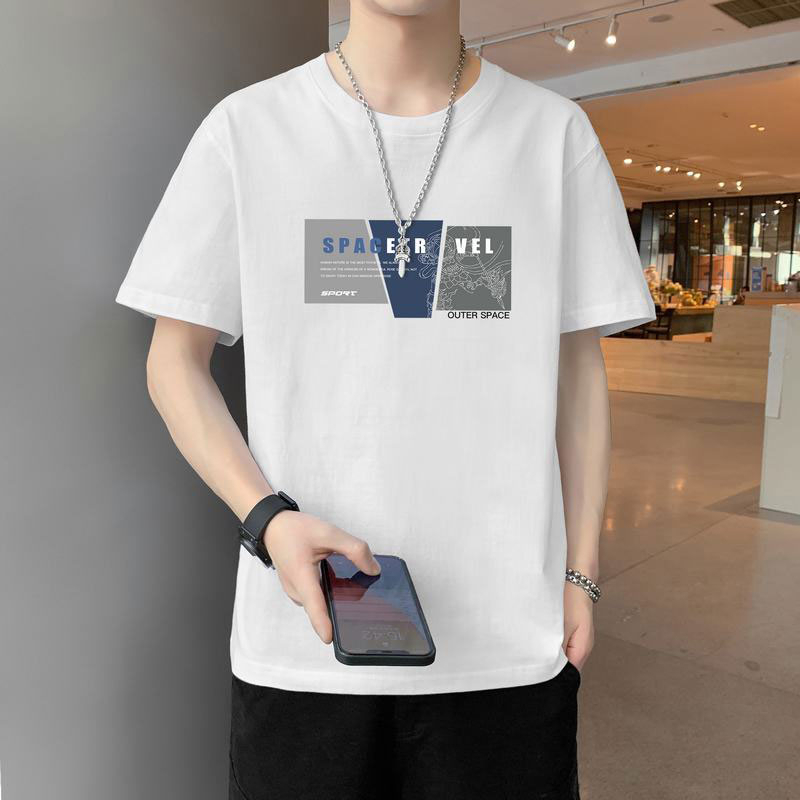 Áo Thun Thể Thao Ngắn Tay Thời Trang Hàn Quốc Trẻ Trung Cho Nam