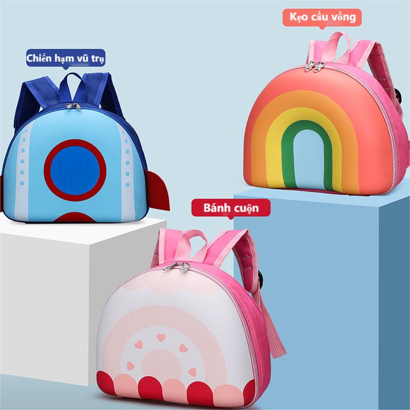 Balo Đi Học Siêu Nhẹ In Họa Tiết Hoạt Hình 3D Dễ Thương Cho Bé Mẫu Giáo