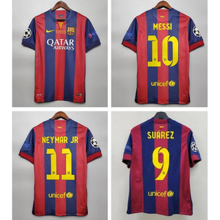 Áo thun đá banh số 14-15 đội tuyển barcelona neymar jr messi