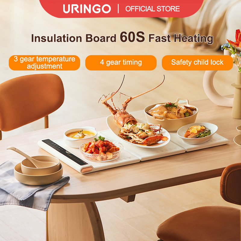 Uringo Tấm Lót Đĩa Giữ Ấm / Khô / Ấm / Trà Sữa / Thức Ăn Đa Năng Có Thể Gấp Gọn Dùng Trong Gia