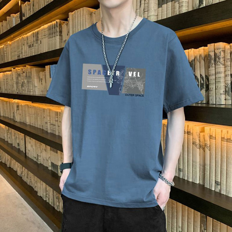 Áo Thun Thể Thao Ngắn Tay Thời Trang Hàn Quốc Trẻ Trung Cho Nam