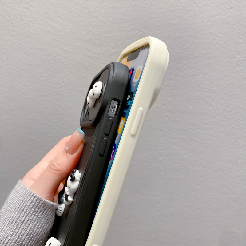 Ốp Điện Thoại Họa Tiết Hello Kitty Gắn Cửa Sổ Có Thanh Trượt Sáng Tạo Cho iPhone 11 13 12 PRO MAX14 PRO 14 PRO MAX