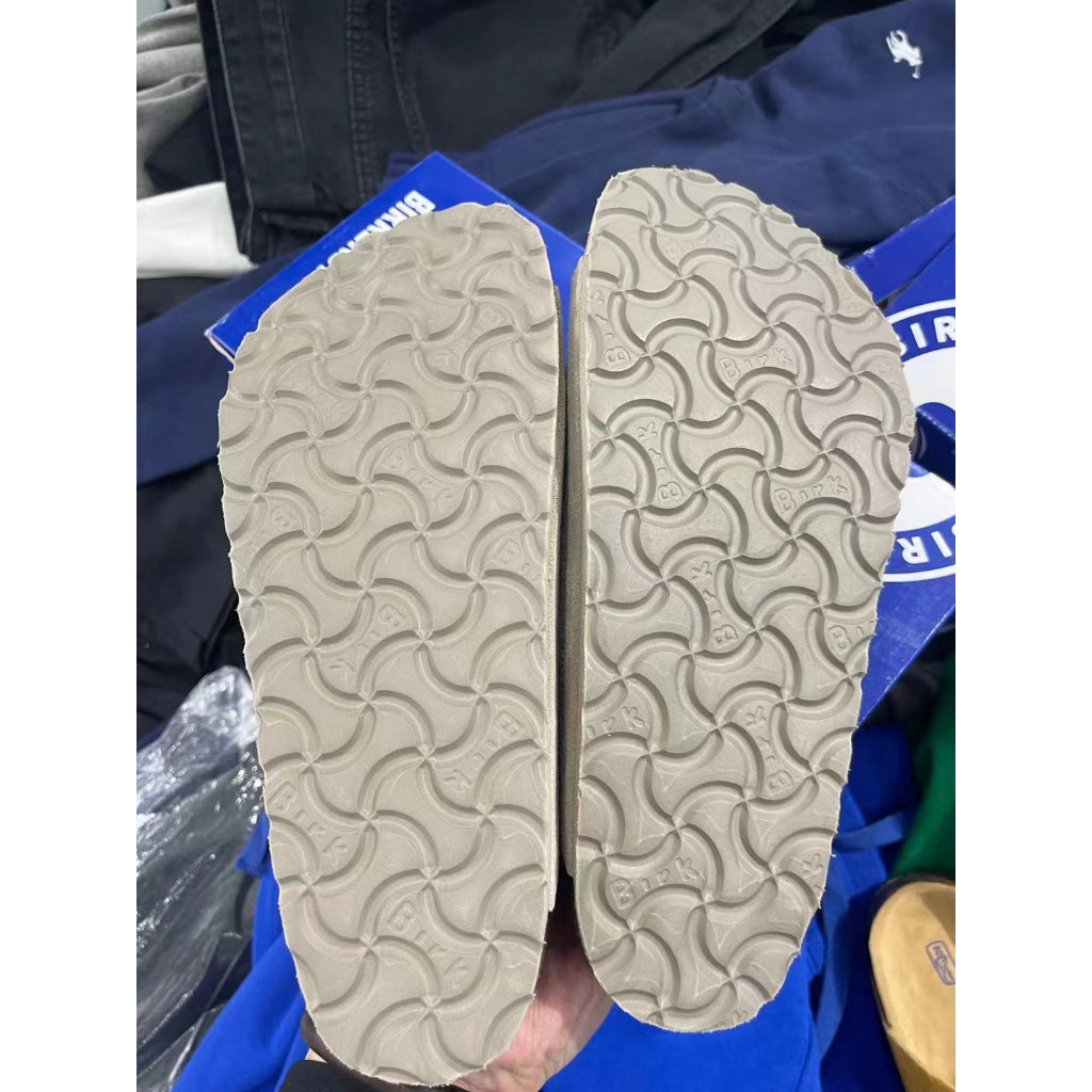 Dép Sandal Birkenstock ARIZONA Chất Liệu Da Lộn Phối Hai Khóa Thời Trang Mùa Hè Cho Cặp Đôi