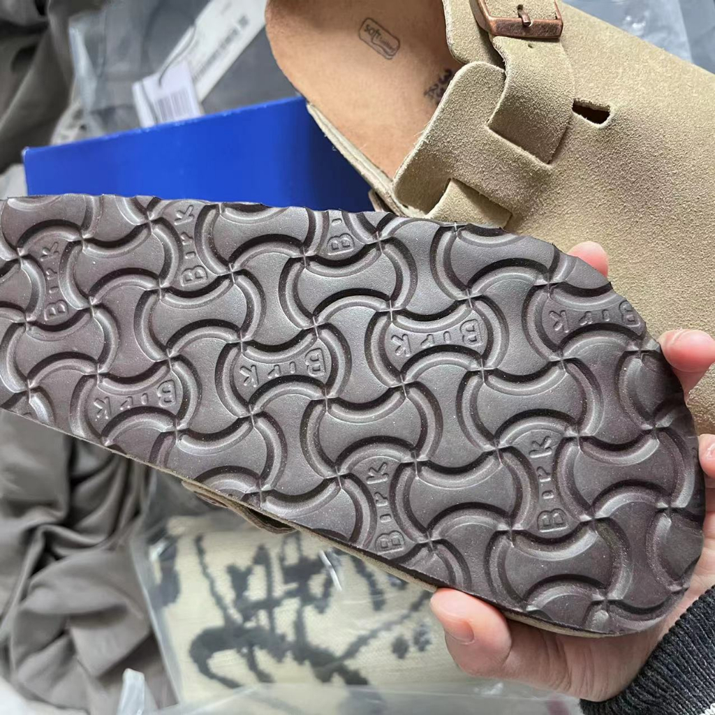 Dép Sandal Birkenstock BOSTON Da Lộn Phối Khóa Kim Loại Thời Trang Mùa Hè Dành Cho Nam Và Nữ