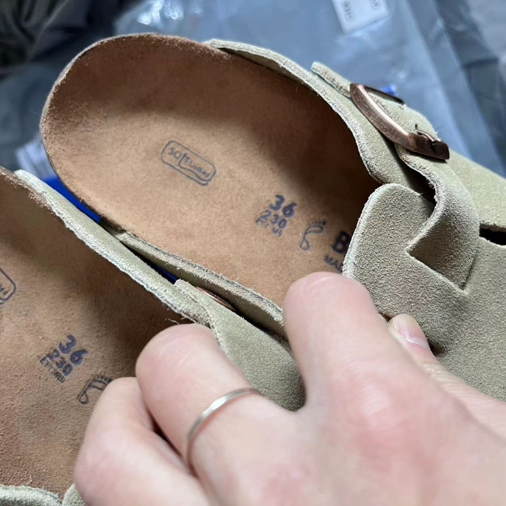 Dép Sandal Birkenstock BOSTON Da Lộn Phối Khóa Kim Loại Thời Trang Mùa Hè Dành Cho Nam Và Nữ