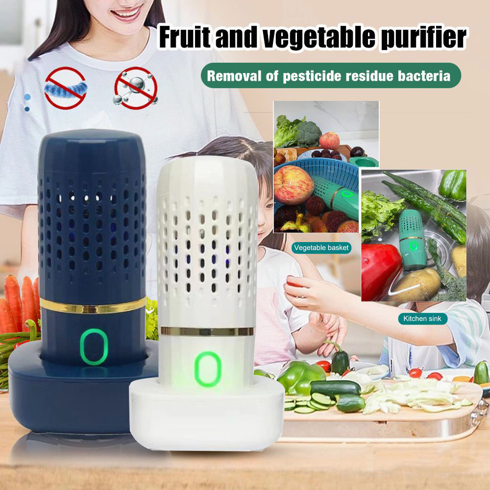 COD Máy Rửa Rau Củ Quả Tự Động Máy Lọc Làm Sạch Thực Phẩm Không Dây Cầm Tay
