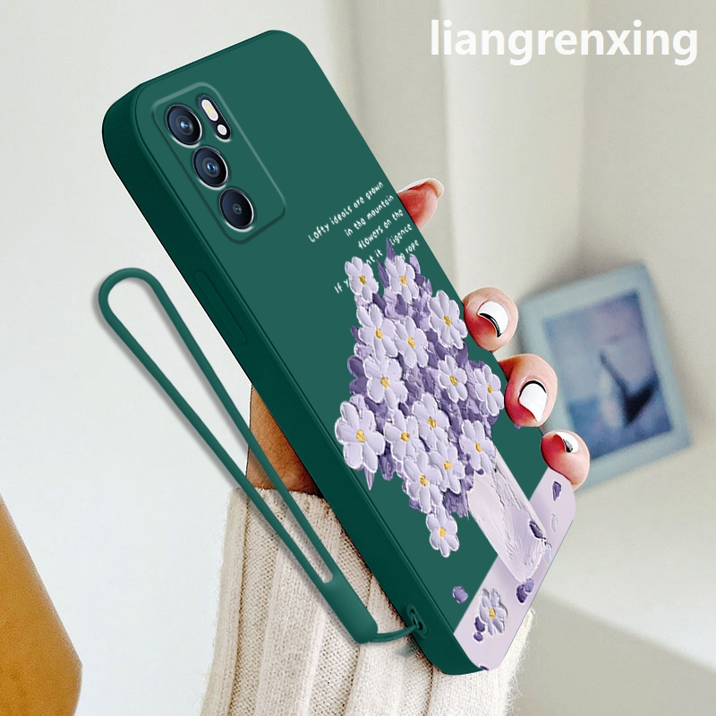 Ốp lưng oppo reno 6 4g a16 reno 6z 5g reno6 z 5g Ốp Điện Thoại Silicon Mềm Chống Sốc Họa Tiết Hoạt Hình Cho oppo reno 6 4g a16 reno 6z 5g reno6 z 5g YTYHH01 viền vuông cute