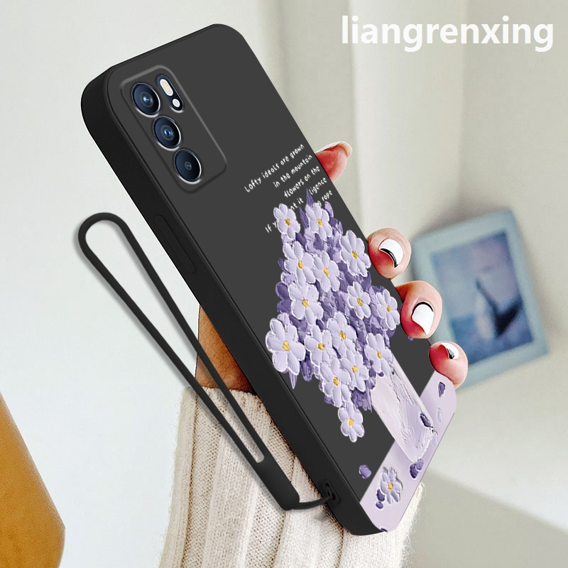 Ốp lưng oppo reno 6 4g a16 reno 6z 5g reno6 z 5g Ốp Điện Thoại Silicon Mềm Chống Sốc Họa Tiết Hoạt Hình Cho oppo reno 6 4g a16 reno 6z 5g reno6 z 5g YTYHH01 viền vuông cute