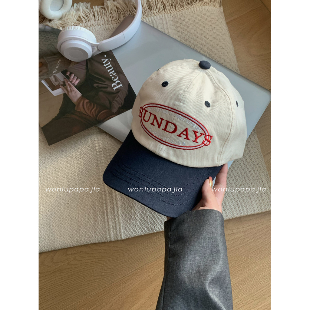 Mũ Lưỡi Trai Thêu Chữ Thời Trang Mùa Hè Hàn Quốc Mới