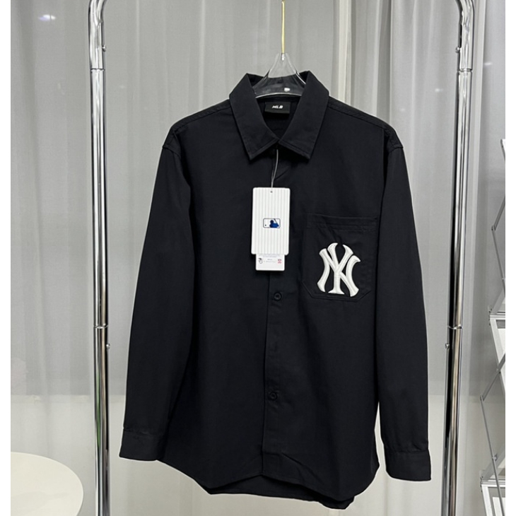 Áo Sơ Mi MLB NY Tay Dài Thời Trang