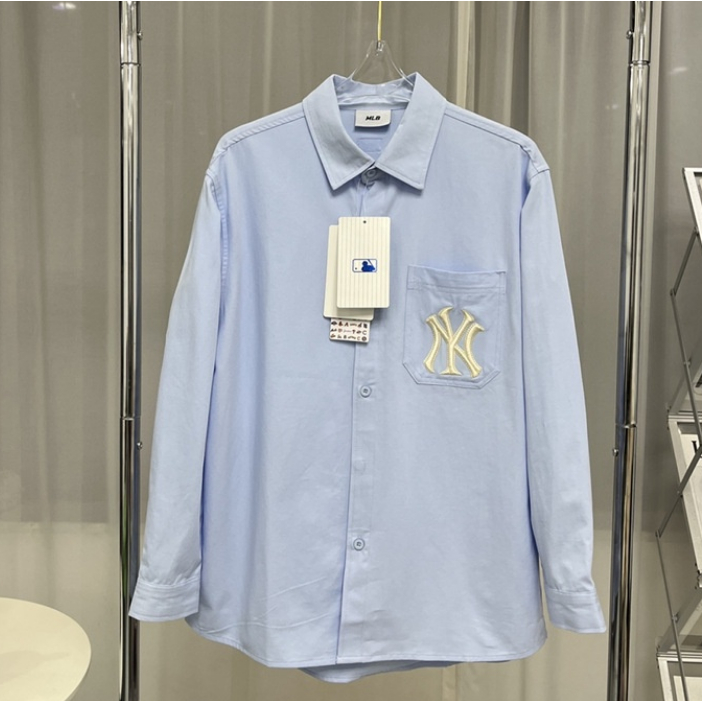 Áo Sơ Mi MLB NY Tay Dài Thời Trang