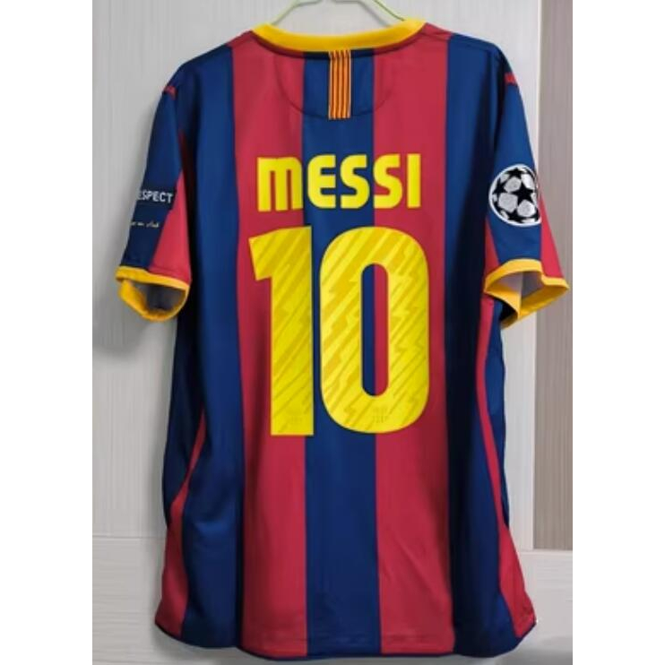 10-11 bóng đá barcelona trang chủ retro áo bóng đá phiên bản áo bóng đá áo dài tay