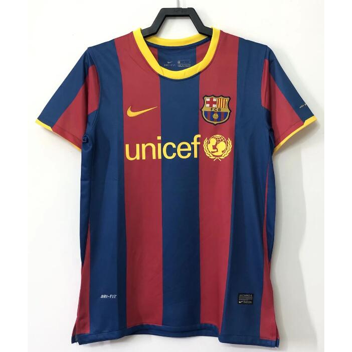 10-11 bóng đá barcelona trang chủ retro áo bóng đá phiên bản áo bóng đá áo dài tay