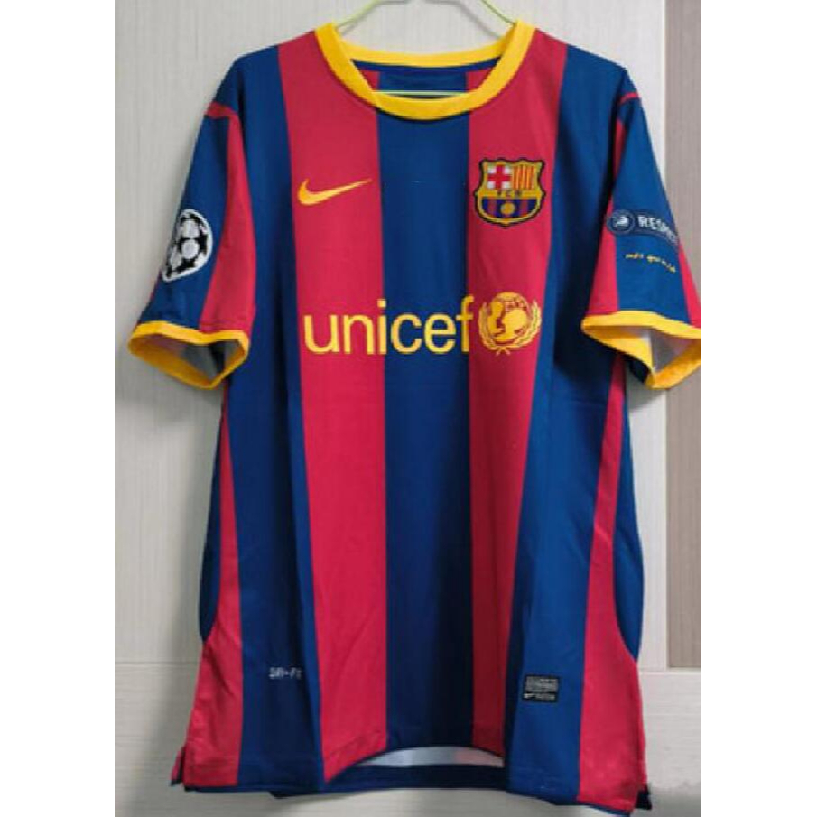 10-11 bóng đá barcelona trang chủ retro áo bóng đá phiên bản áo bóng đá áo dài tay