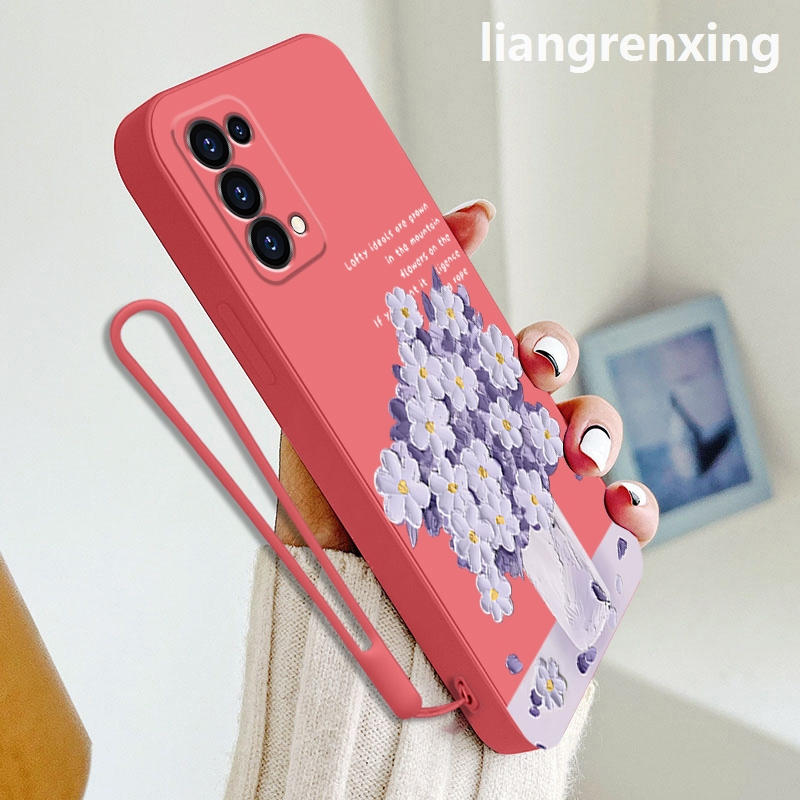 Ốp lưng oppo RENO 5 5g RENO 4 4g reno5 5g Ốp Điện Thoại Silicon Mềm Chống Sốc Họa Tiết Hoạt Hình Cho oppo RENO 5 5g RENO 4 4g reno5 5g YTYHH01 viền vuông cute