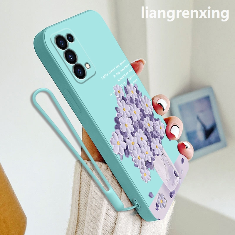 Ốp lưng oppo RENO 5 5g RENO 4 4g reno5 5g Ốp Điện Thoại Silicon Mềm Chống Sốc Họa Tiết Hoạt Hình Cho oppo RENO 5 5g RENO 4 4g reno5 5g YTYHH01 viền vuông cute