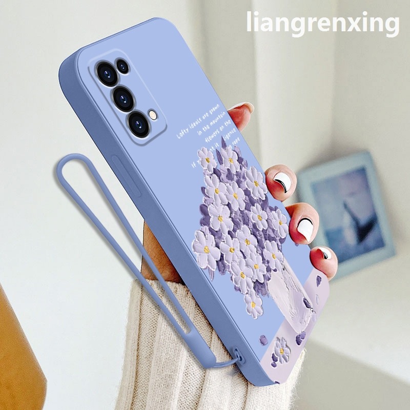 Ốp lưng oppo RENO 5 5g RENO 4 4g reno5 5g Ốp Điện Thoại Silicon Mềm Chống Sốc Họa Tiết Hoạt Hình Cho oppo RENO 5 5g RENO 4 4g reno5 5g YTYHH01 viền vuông cute