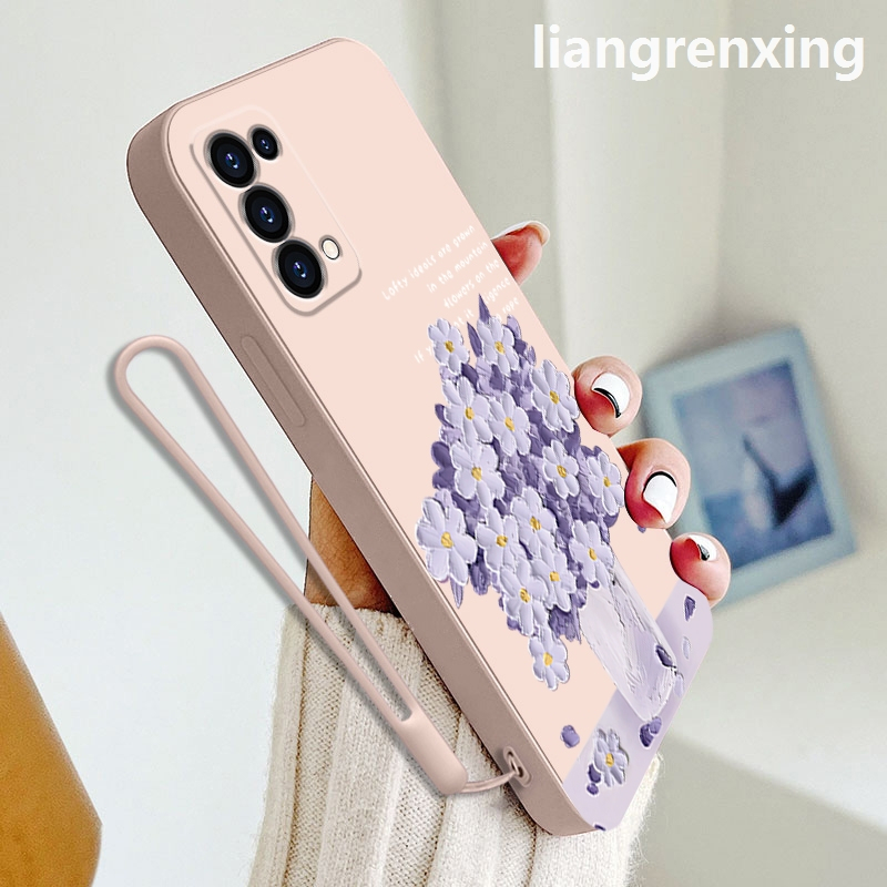 Ốp lưng oppo RENO 5 5g RENO 4 4g reno5 5g Ốp Điện Thoại Silicon Mềm Chống Sốc Họa Tiết Hoạt Hình Cho oppo RENO 5 5g RENO 4 4g reno5 5g YTYHH01 viền vuông cute