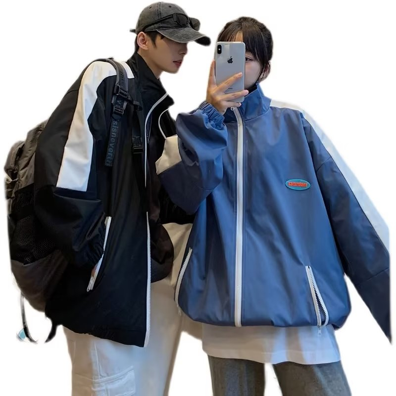 Áo khoác nam thể thao bóng chày 2 lớp dáng rộng thời trang Hàn Nhật dành cho áo khoác bomber nữ áo khoác nam cao cấp