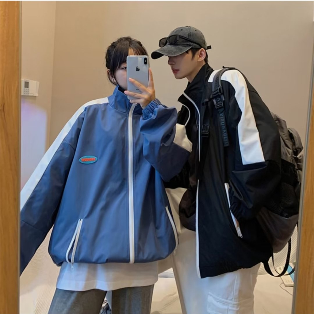 Áo khoác nam thể thao bóng chày 2 lớp dáng rộng thời trang Hàn Nhật dành cho áo khoác bomber nữ áo khoác nam cao cấp