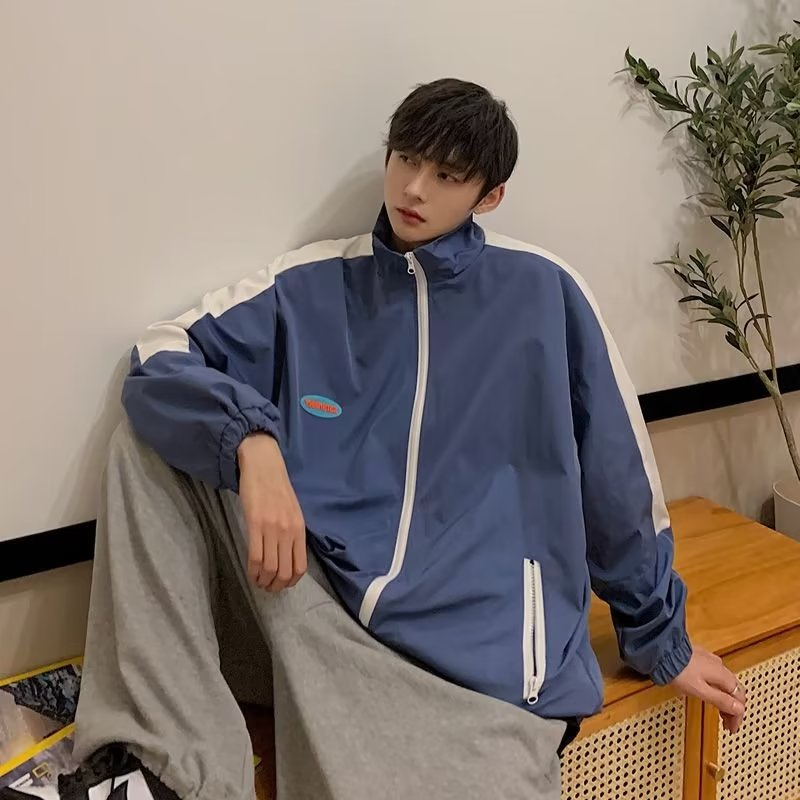 Áo khoác nam thể thao bóng chày 2 lớp dáng rộng thời trang Hàn Nhật dành cho áo khoác bomber nữ áo khoác nam cao cấp