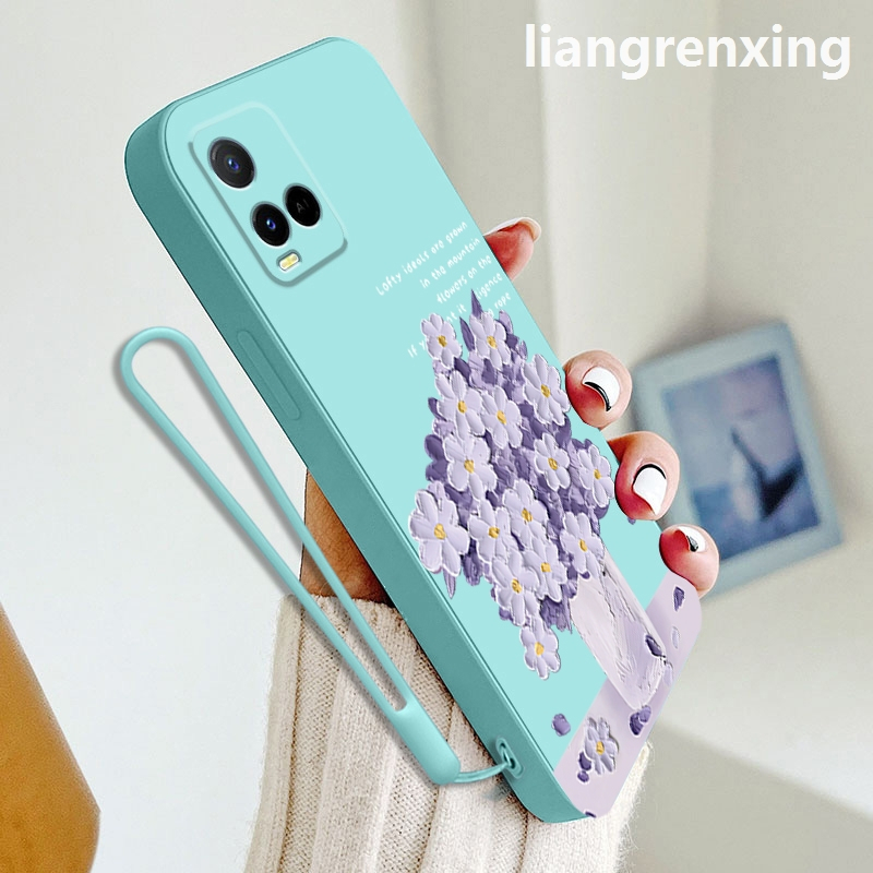 Ốp lưng VIVO Y21 Y21S Y21t Y33s Y33 Ốp Điện Thoại Silicon Mềm Chống Sốc Họa Tiết Hoạt Hình Cho VIVO Y21 Y21S Y21t Y33s Y33 YTYHH01 viền vuông cute