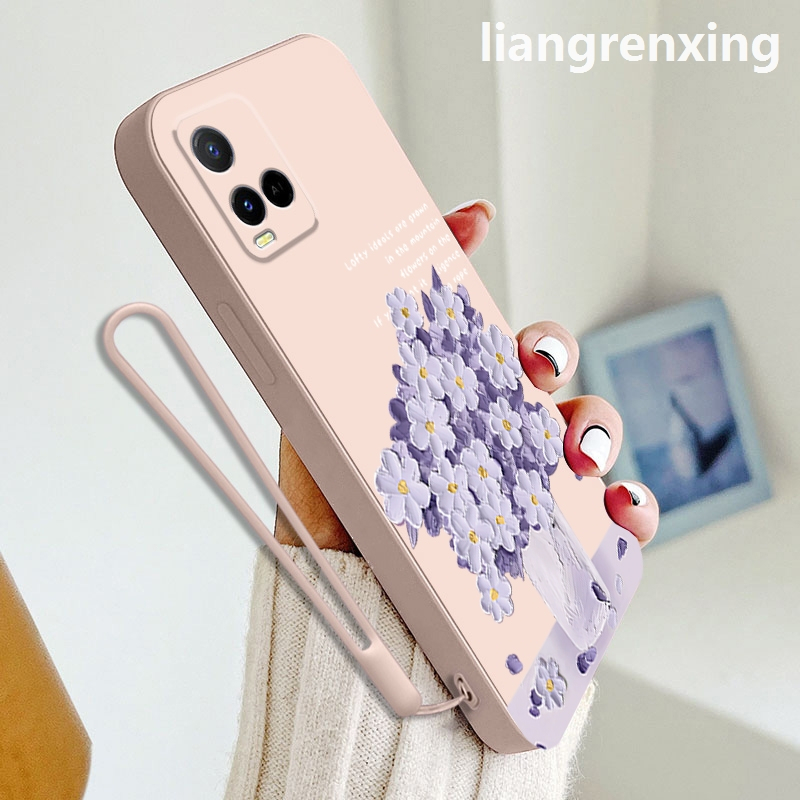 Ốp lưng VIVO Y21 Y21S Y21t Y33s Y33 Ốp Điện Thoại Silicon Mềm Chống Sốc Họa Tiết Hoạt Hình Cho VIVO Y21 Y21S Y21t Y33s Y33 YTYHH01 viền vuông cute