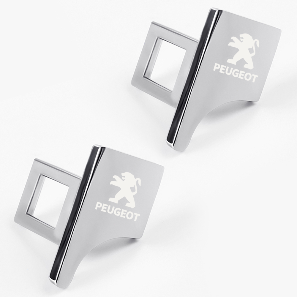 1 Chốt Khóa Dây An Toàn Màu Bạc Trang Trí Cho Xe Hơi Peugeot 308 206 207 408 508 RCZ 208 3008 2008 4008