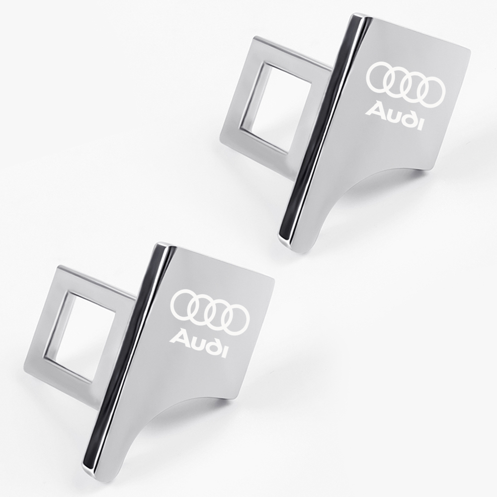 1 Chốt Khóa Dây Đai An Toàn Bằng Kim Loại Màu Bạc Cho Xe Hơi Audi A3 8P A6 C5 A4 B6 B8 S4 RS4 S5 B9 S3 8V RS3 S6 S8 S2 S7 SQ5 SQ7