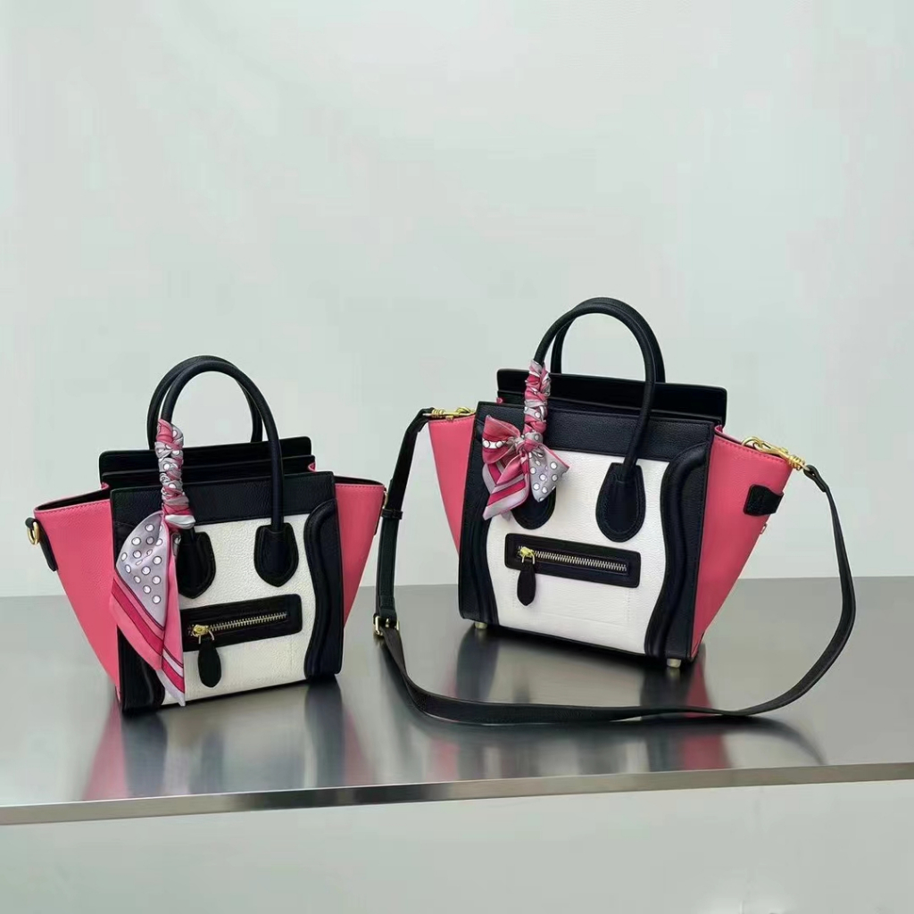 Túi Đeo Chéo Bằng Da Thuộc In Hình Mặt Cười Thời Trang 2022 Dành Cho Nữ