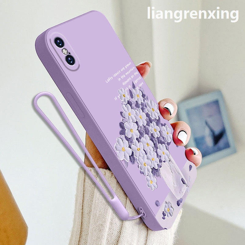 ốp lưng iphone x s xr xs max Ốp Điện Thoại Silicon Mềm Chống Sốc Họa Tiết Hoạt Hình Cho iphone x s xr xs max YTYHH01 viền vuông cute