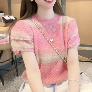 Áo Lengan Panjang Perempuan Ngắn Tay Cổ Thuyền Phong Cách Hàn Quốc