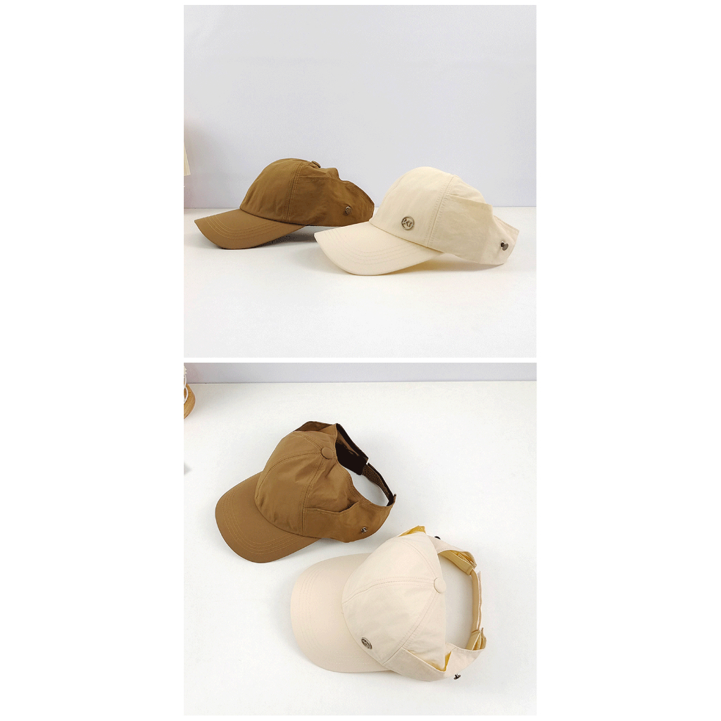 Mũ Lưỡi Trai Chống Nắng Mùa Hè Nhanh Khô Phối Dây Buộc Tóc Đuôi Ngựa Có Thể Treo Cho Nữ