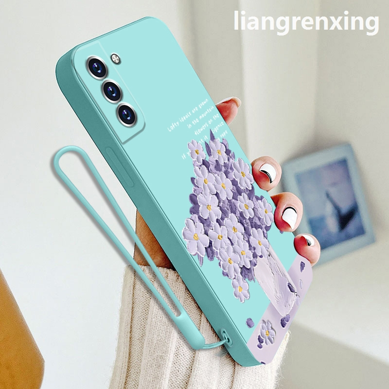 Ốp lưng samsung s21 fe samsung s21 ultra samsung s21 plus Ốp Điện Thoại Silicon Mềm Chống Sốc Họa Tiết Hoạt Hình Cho samsung s21 fe samsung s21 ultra samsung s21 plus YTYHH01 viền vuông cute