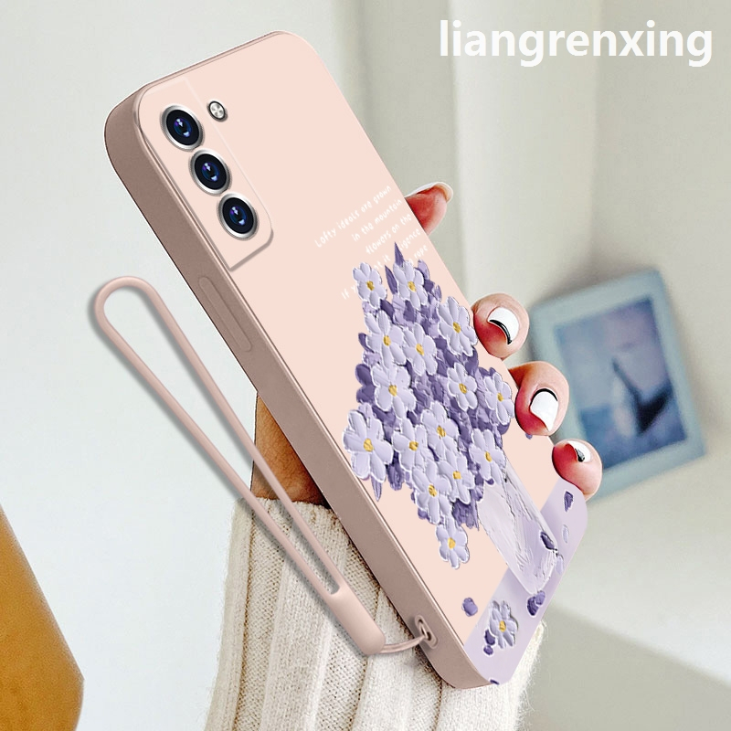 Ốp lưng samsung s21 fe samsung s21 ultra samsung s21 plus Ốp Điện Thoại Silicon Mềm Chống Sốc Họa Tiết Hoạt Hình Cho samsung s21 fe samsung s21 ultra samsung s21 plus YTYHH01 viền vuông cute