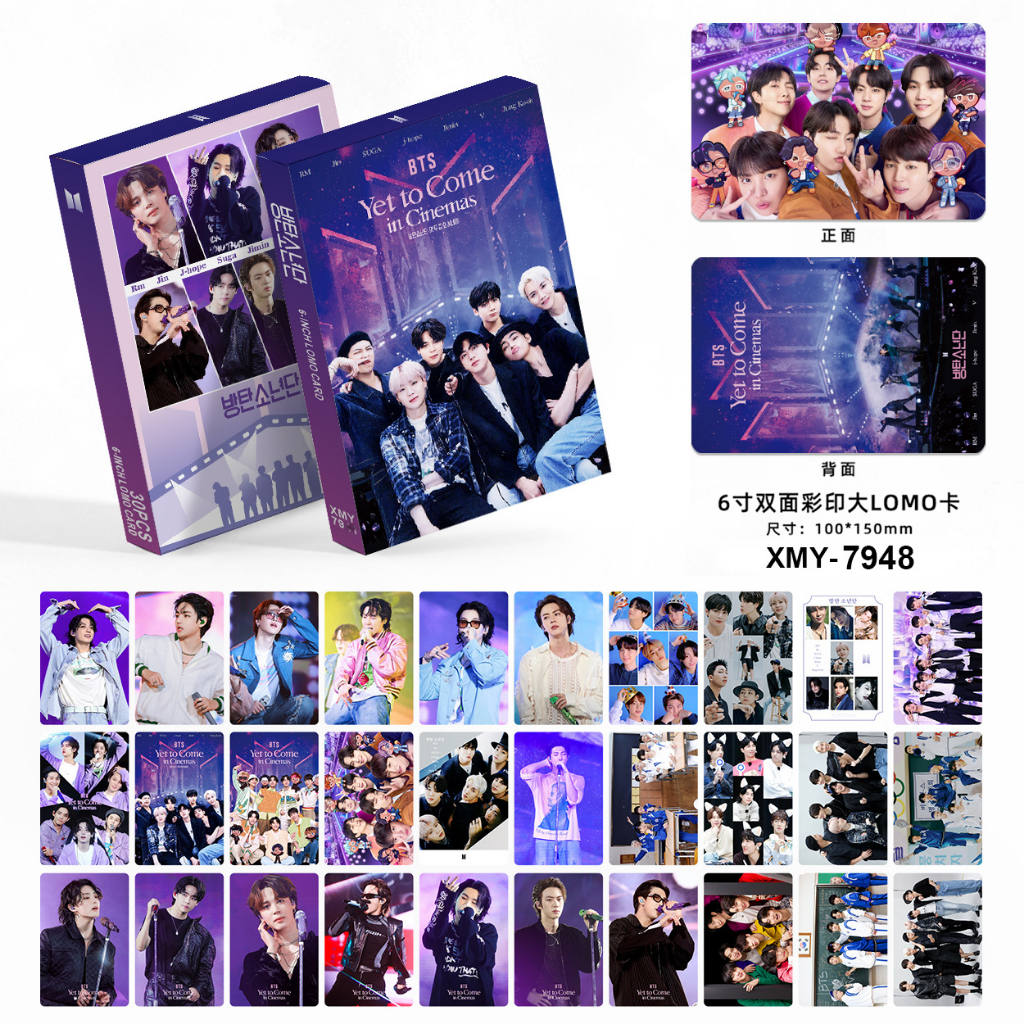 Hộp 30 Thẻ Hình Nhóm Nhạc BTS Kèm Hộp 2022FESTA 9th