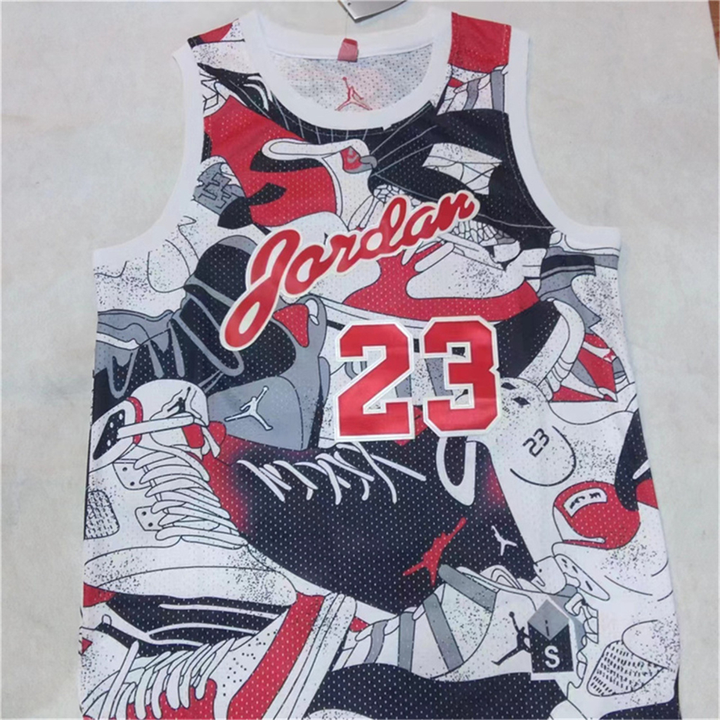 Áo Bóng Rổ NBA Chicago Bulls Năng Động Thời Trang # 23 Áo Thể Thao Bóng Rổ Thêu Thời Trang Năng Động