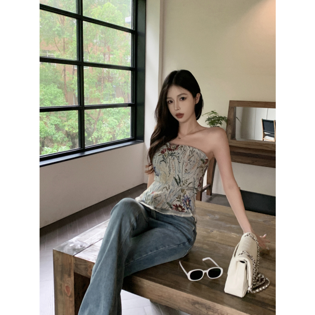 Lalisas Áo Ống Phong Cách Hàn Quốc Quyến Rũ Thời Trang Cho Nữ