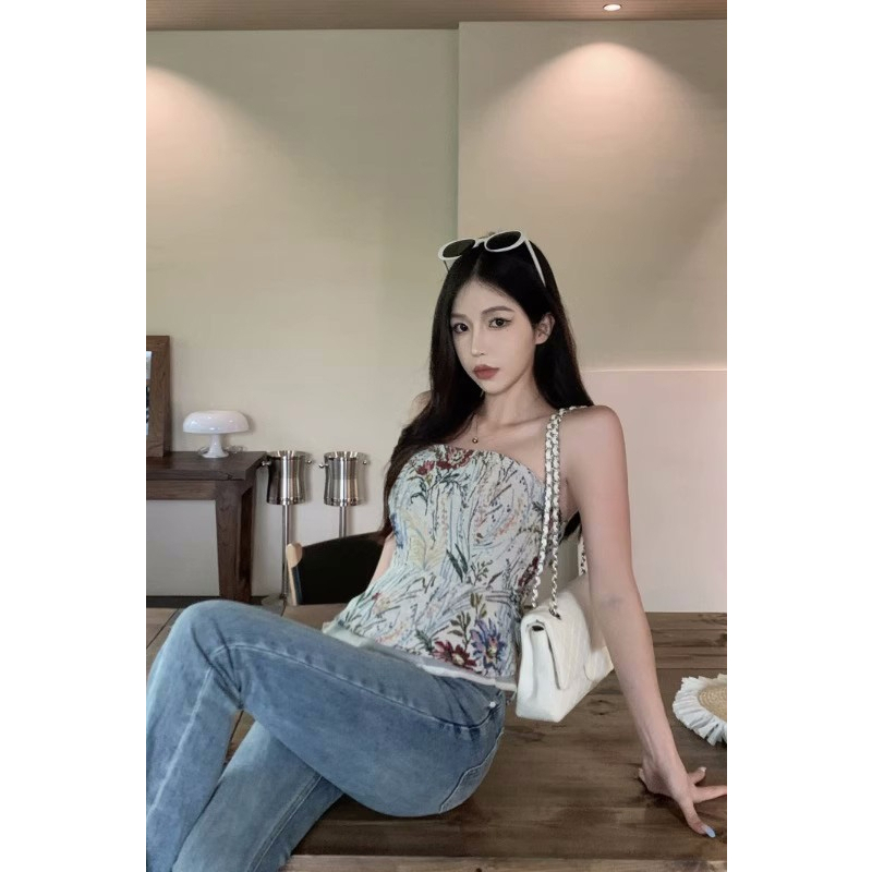 Lalisas Áo Ống Phong Cách Hàn Quốc Quyến Rũ Thời Trang Cho Nữ