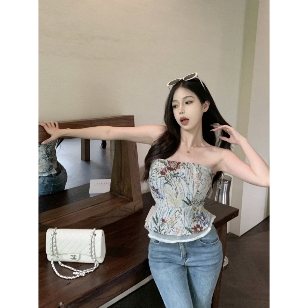 Lalisas Áo Ống Phong Cách Hàn Quốc Quyến Rũ Thời Trang Cho Nữ