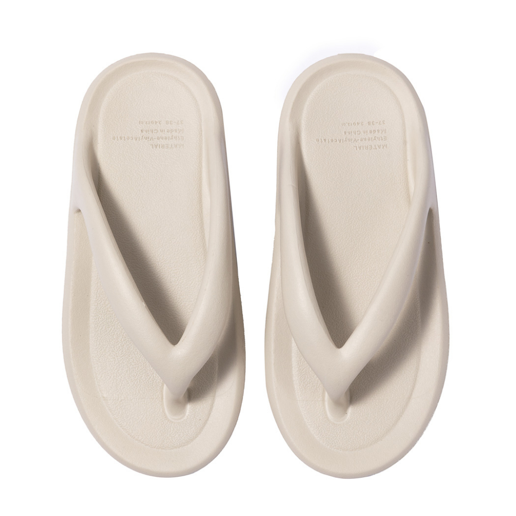 Miniso Dép Xỏ Ngón Đế Dày 3CM Màu Macaron Thời Trang Cho Nữ