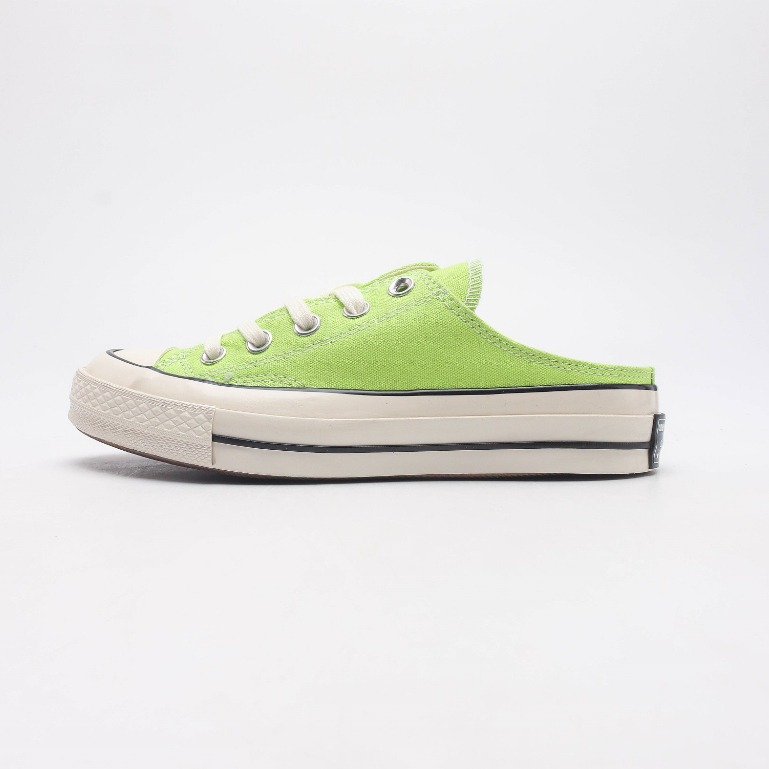 Giày Lười Canvas Converse Chuck 1970s 129S Cổ Thấp Màu Xanh Lá Thời Trang